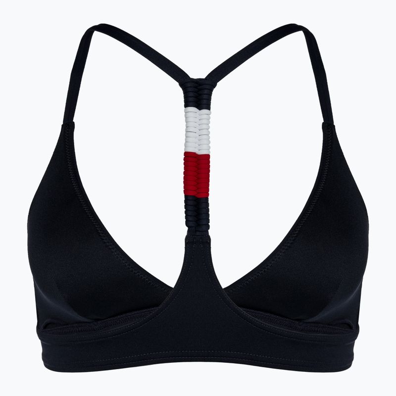 Maudymosi kostiumėlio viršus Tommy Hilfiger Racerback Triangle Rp desert sky 2