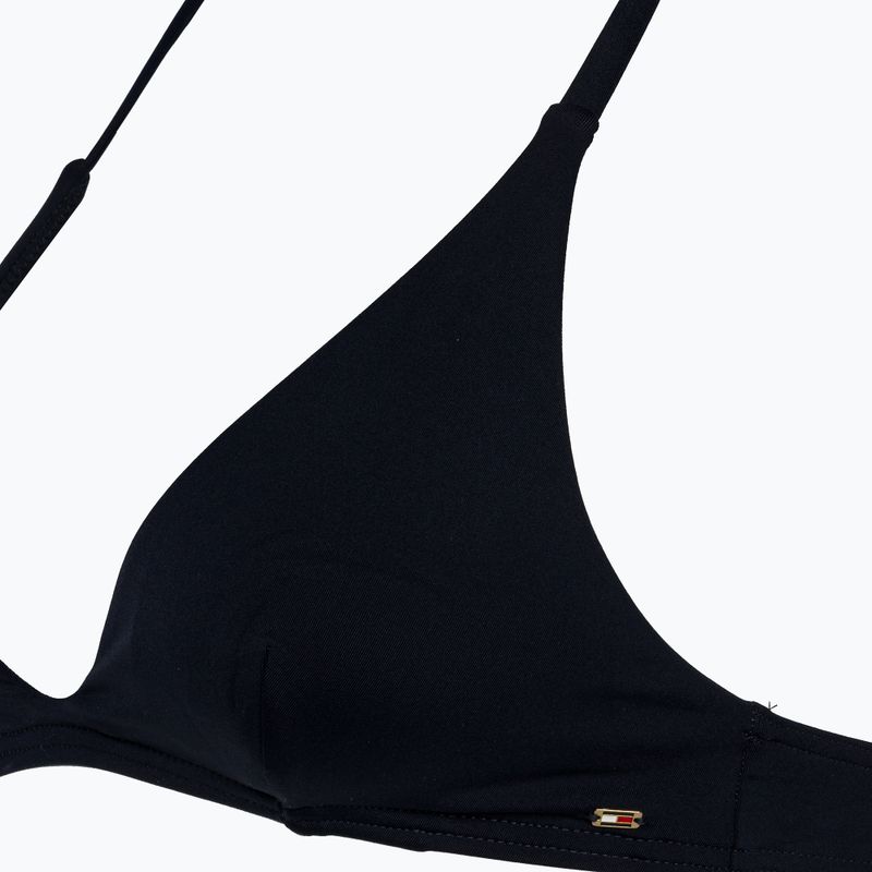 Maudymosi kostiumėlio viršus Tommy Hilfiger Racerback Triangle Rp desert sky 3