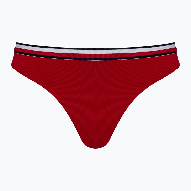 Maudymosi kostiumėlių kelnaitės Tommy Hilfiger Cheeky High Leg Bikini primary red