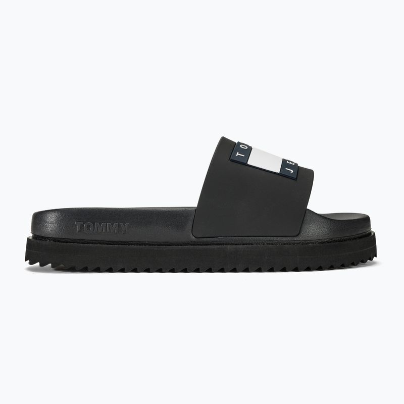 Tommy Jeans moteriškos basutės Elevated Flatform Slide black 2