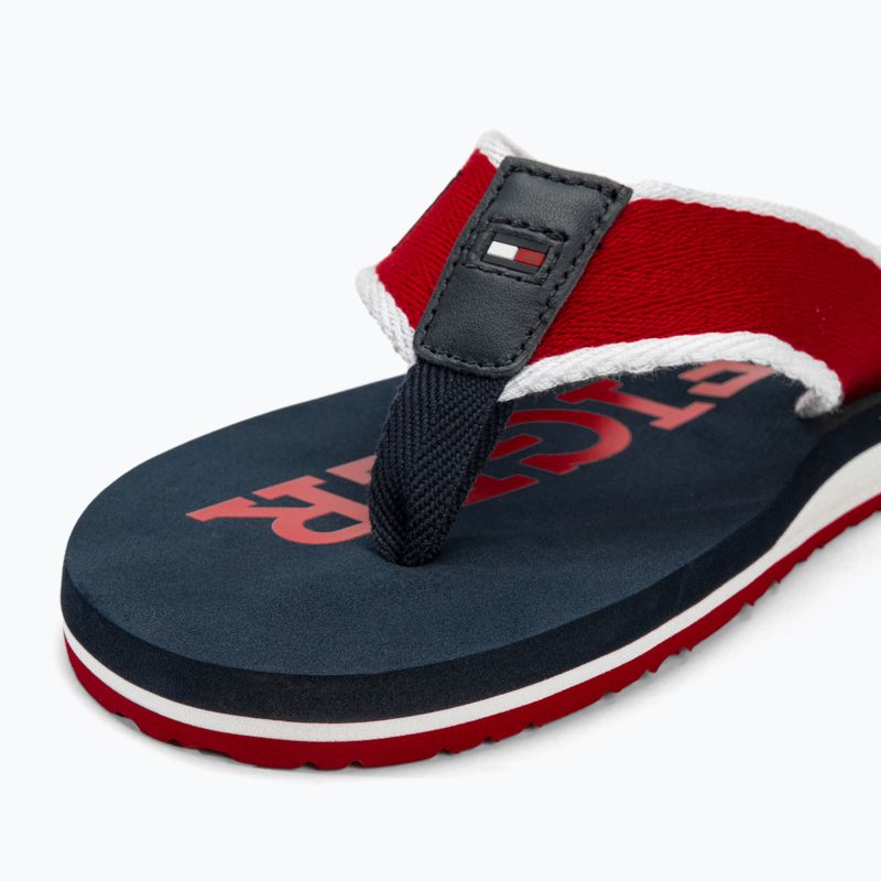 Vyriškos šlepetės per pirštą Tommy Hilfiger Patch Beach Sandal primary red 7