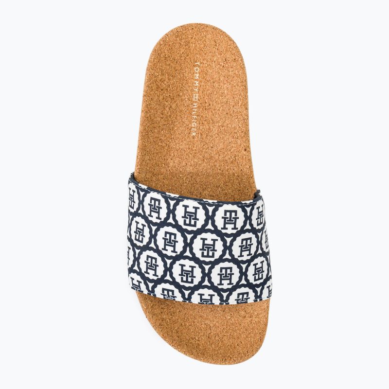 Moteriškos šlepetės Tommy Hilfiger Emblem Cork Slide space blue 5