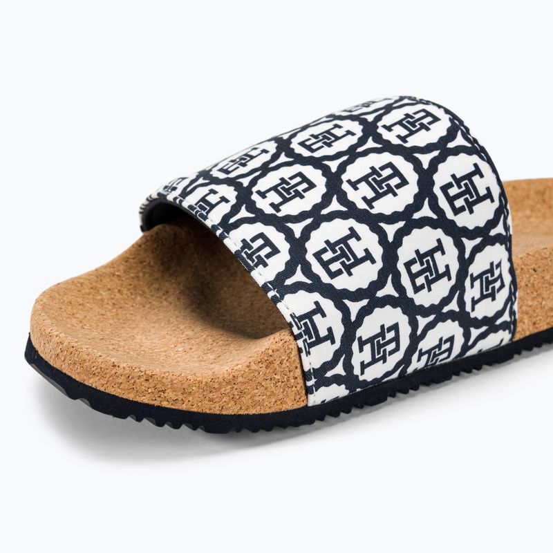 Moteriškos šlepetės Tommy Hilfiger Emblem Cork Slide space blue 7