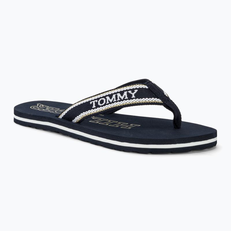 Moteriškos šlepetės per pirštą Tommy Hilfiger Beach Sandal space blue