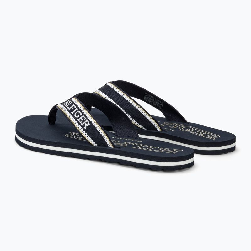 Moteriškos šlepetės per pirštą Tommy Hilfiger Beach Sandal space blue 3