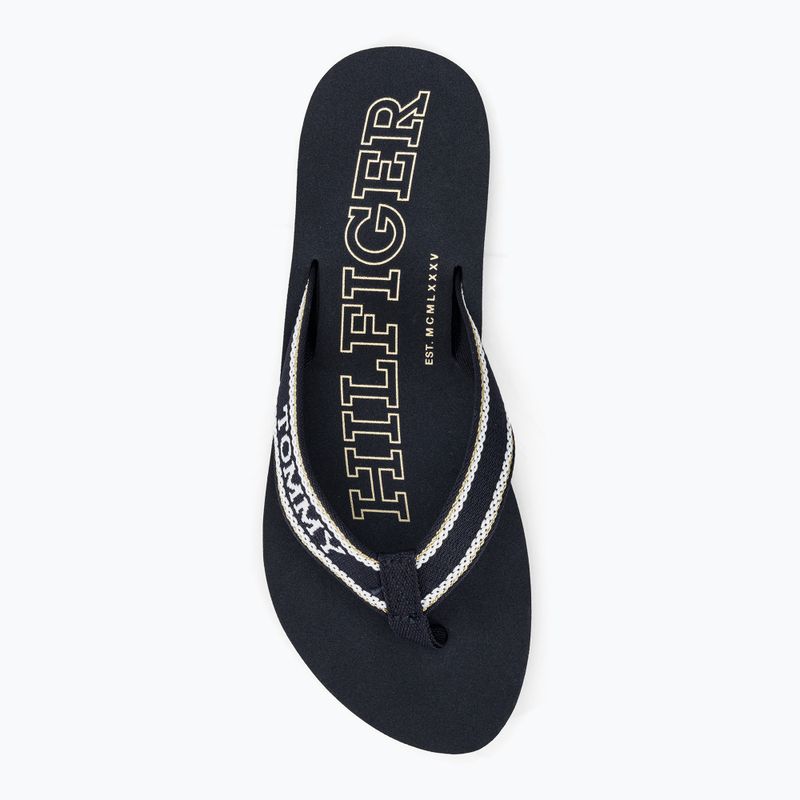 Moteriškos šlepetės per pirštą Tommy Hilfiger Beach Sandal space blue 6