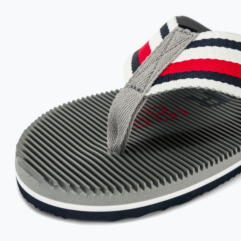 Vyriškos šlepetės per pirštą Tommy Hilfiger Massage Footbed Oly Beach Sandal antique silver 7