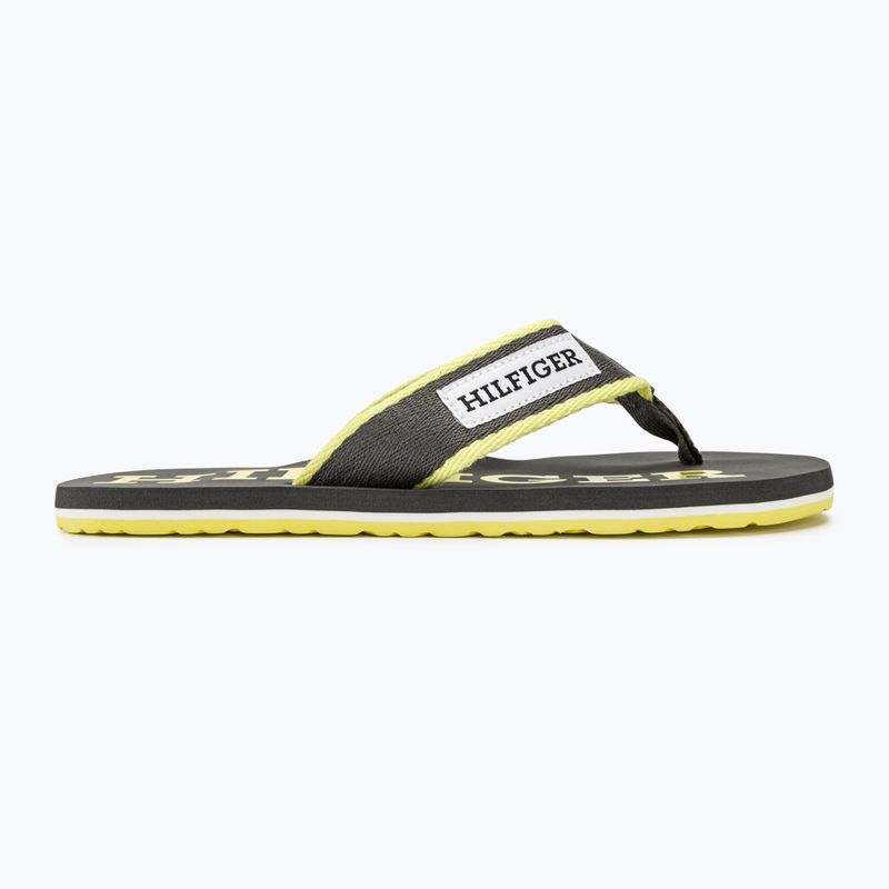 Vyriškos šlepetės per pirštą Tommy Hilfiger Patch Beach Sandal dark ash 2