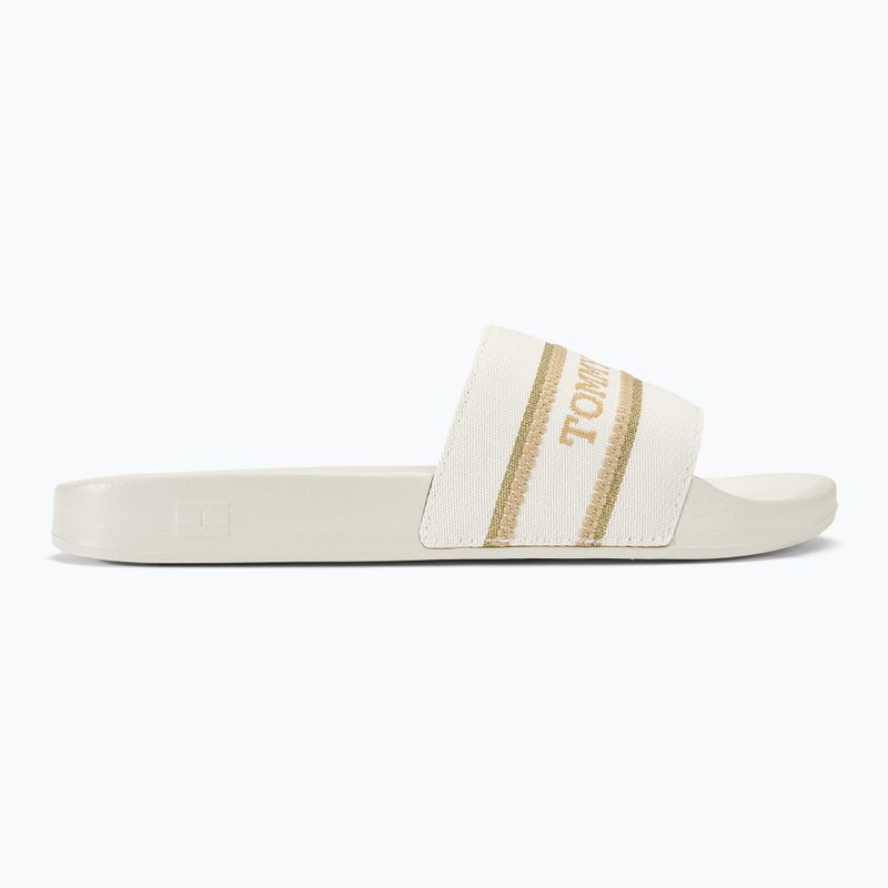 Moteriškos šlepetės Tommy Hilfiger Poolslide With Webbing ecru 2