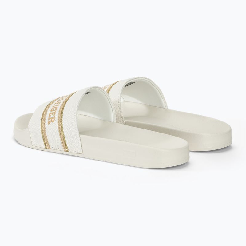 Moteriškos šlepetės Tommy Hilfiger Poolslide With Webbing ecru 3