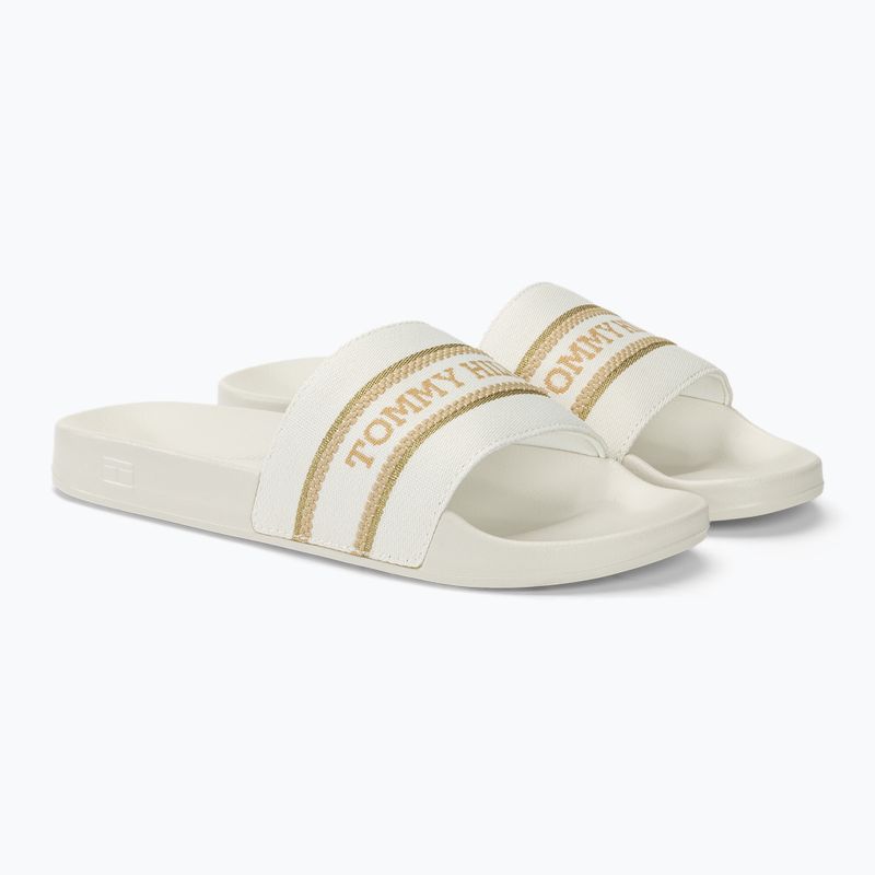 Moteriškos šlepetės Tommy Hilfiger Poolslide With Webbing ecru 4