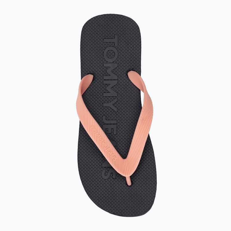 "Tommy Jeans" moteriškos šlepetės "Logo Flip Flop" tickled pink 5