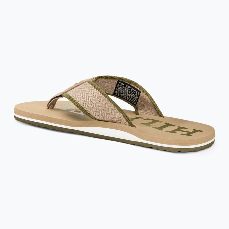 Vyriškos šlepetės per pirštą Tommy Hilfiger Patch Beach Sandal beige 3