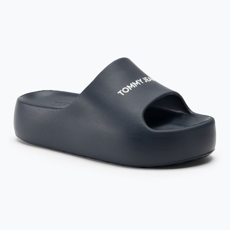 Tommy Jeans Moterų "Chunky Flatform Slide" šlepetės dark night navy