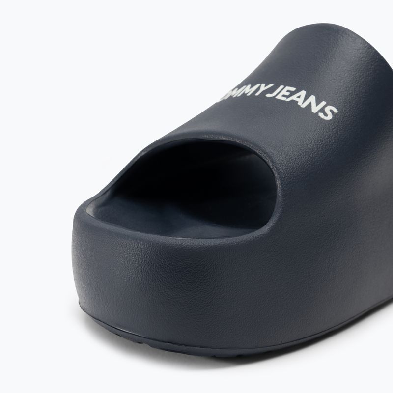 Tommy Jeans Moterų "Chunky Flatform Slide" šlepetės dark night navy 7