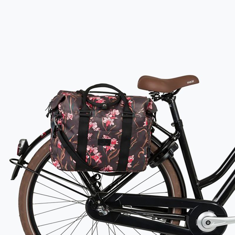 Dviračio bagažinės krepšys FastRider Nyla Shopper Single Bike Bag Trend Click'nGo 20 l flourish 8