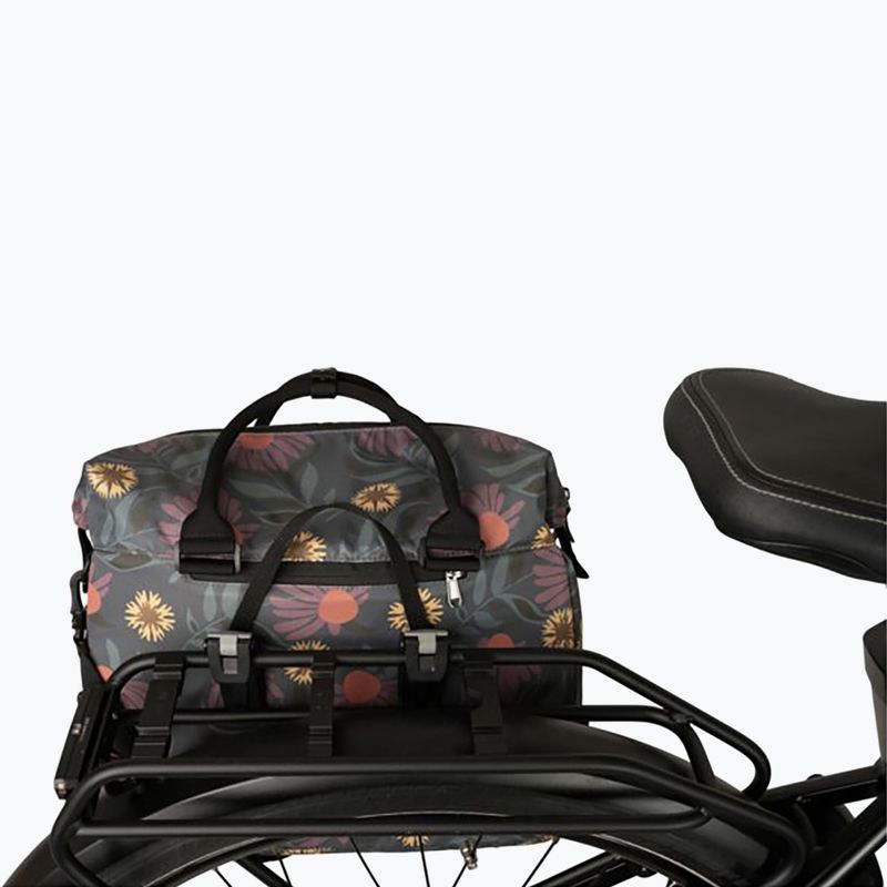Dviračio bagažinės krepšys FastRider Nyla Shopper Single Bike Bag Trend Click'nGo 20 l lola flower 5