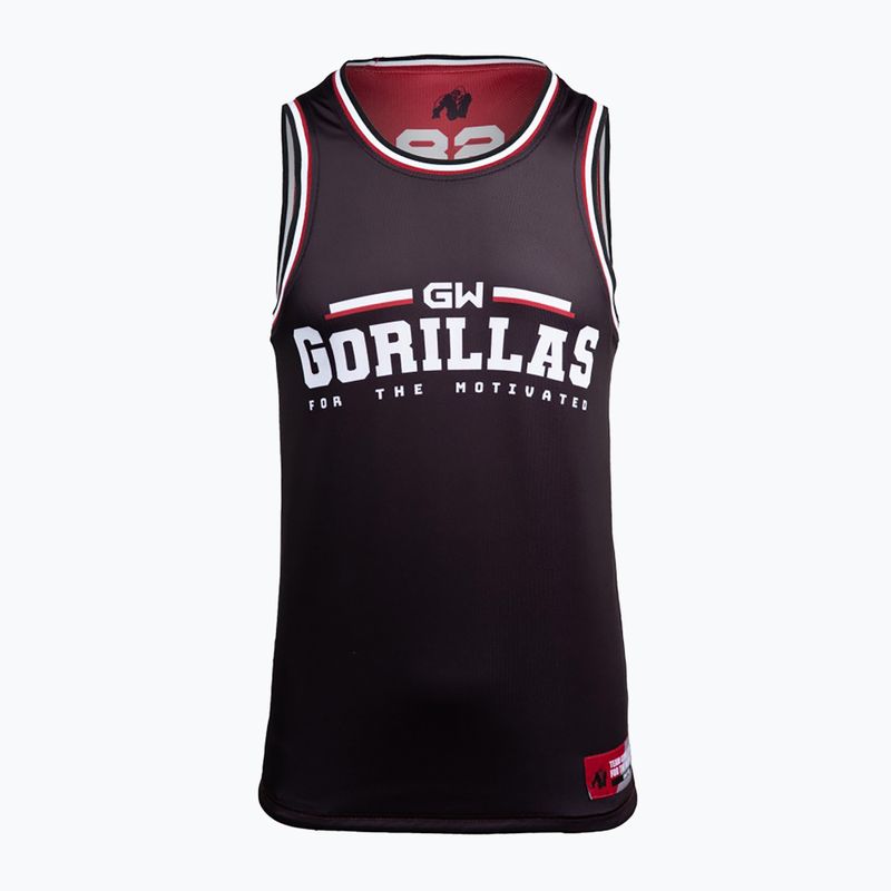 Vyriškas treniruočių tank topas Gorilla Wear Keene red/black 14