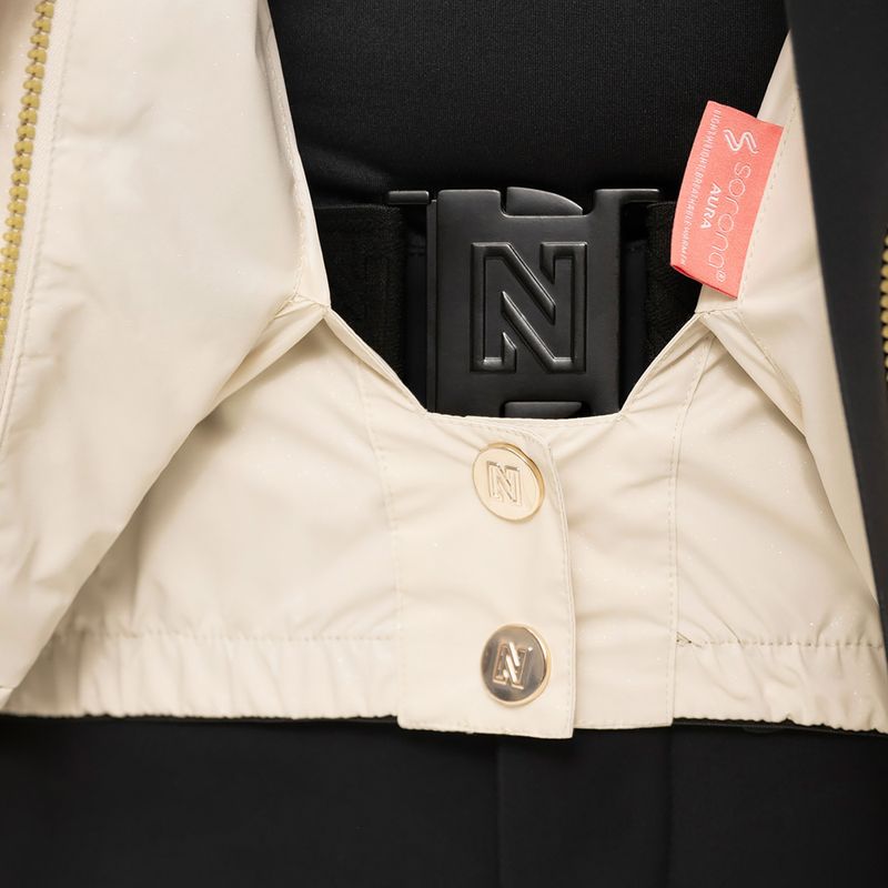 Moteriška slidinėjimo striukė Nikkie Numa Glitter cream 5