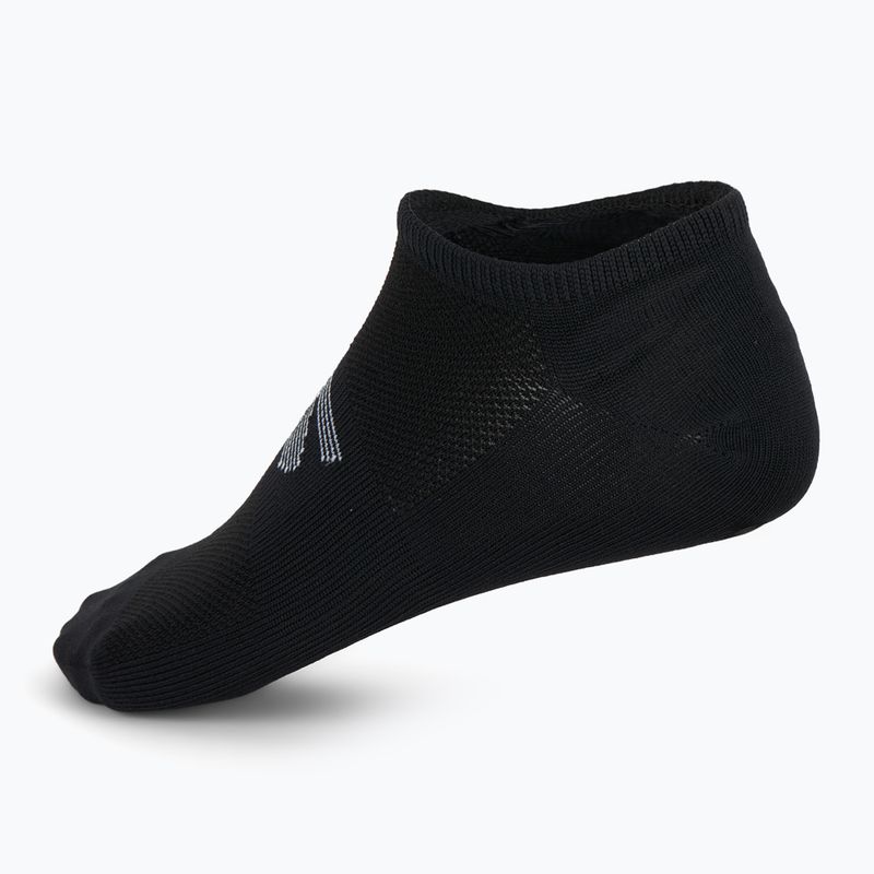 Vyriškos kojinės SKECHERS Microfiber Non Terry No Show 3 poros black/white 3