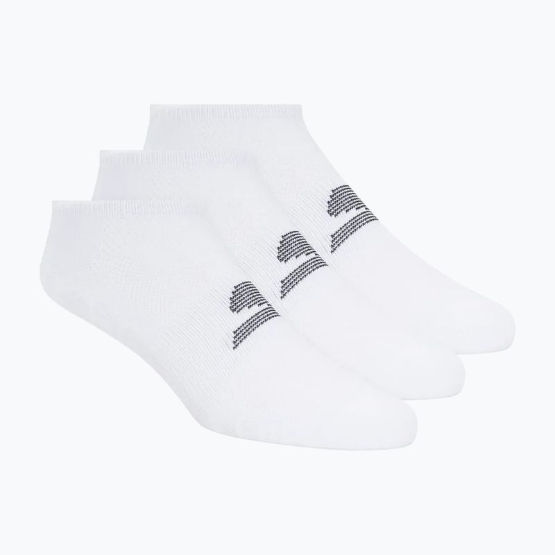 Vyriškos kojinės SKECHERS Microfiber Non Terry No Show 3 poros white traditional