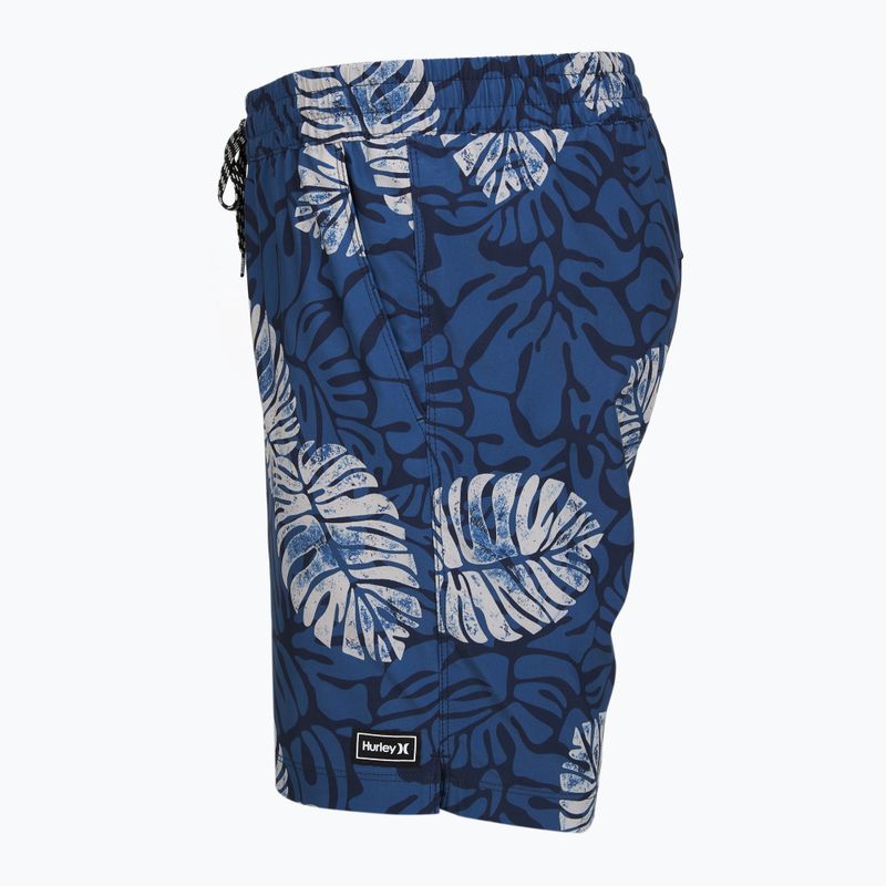 Vyriški maudymosi šortai Hurley Dypsis Leaves Volley Swim Short Navy 3