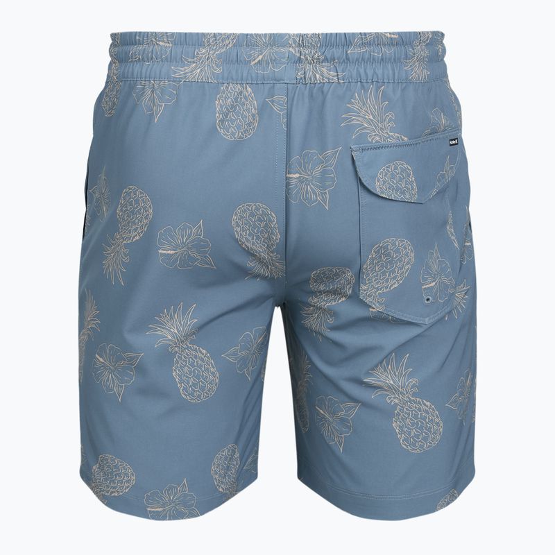 Vyriški maudymosi šortai Hurley Pineapple Volley Swim Short Blue/Brown 2