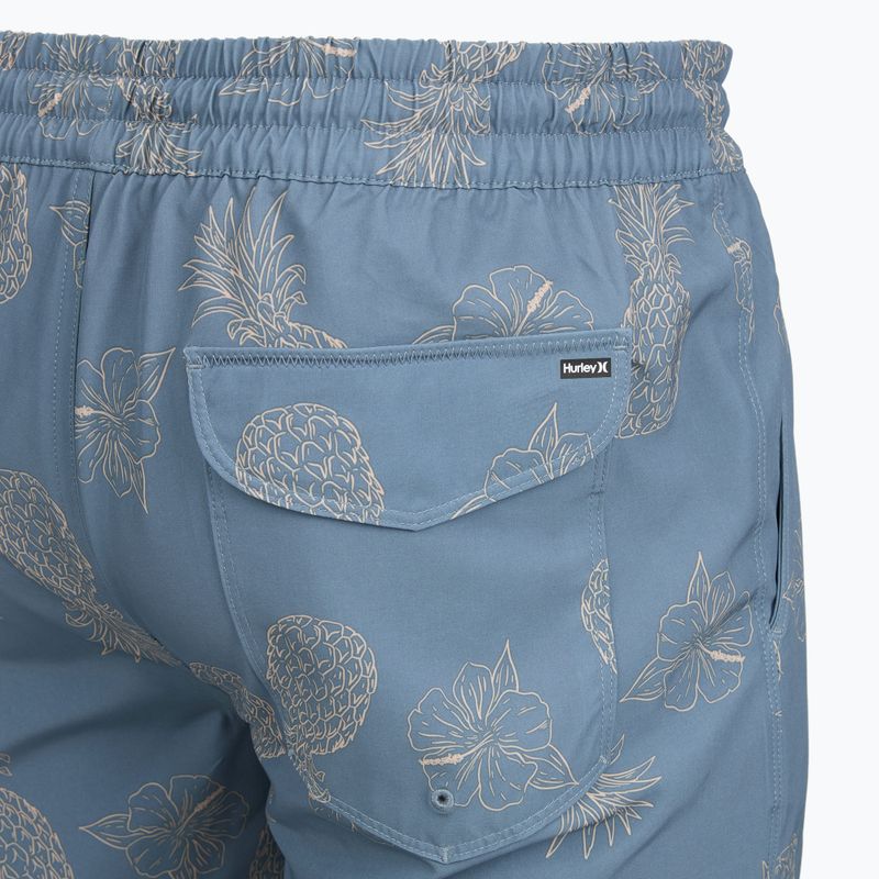 Vyriški maudymosi šortai Hurley Pineapple Volley Swim Short Blue/Brown 4
