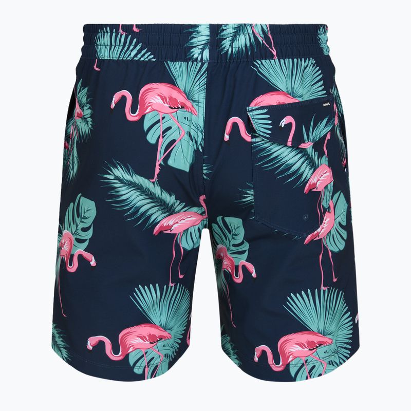 Vyriški maudymosi šortai Hurley Flamingo Volley Swim Hort Navy 2
