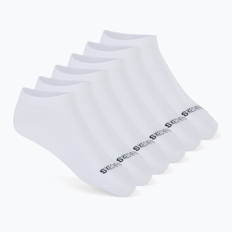 Moteriškos kojinės SKECHERS Non Terry Low Cut 6 poros white traditional