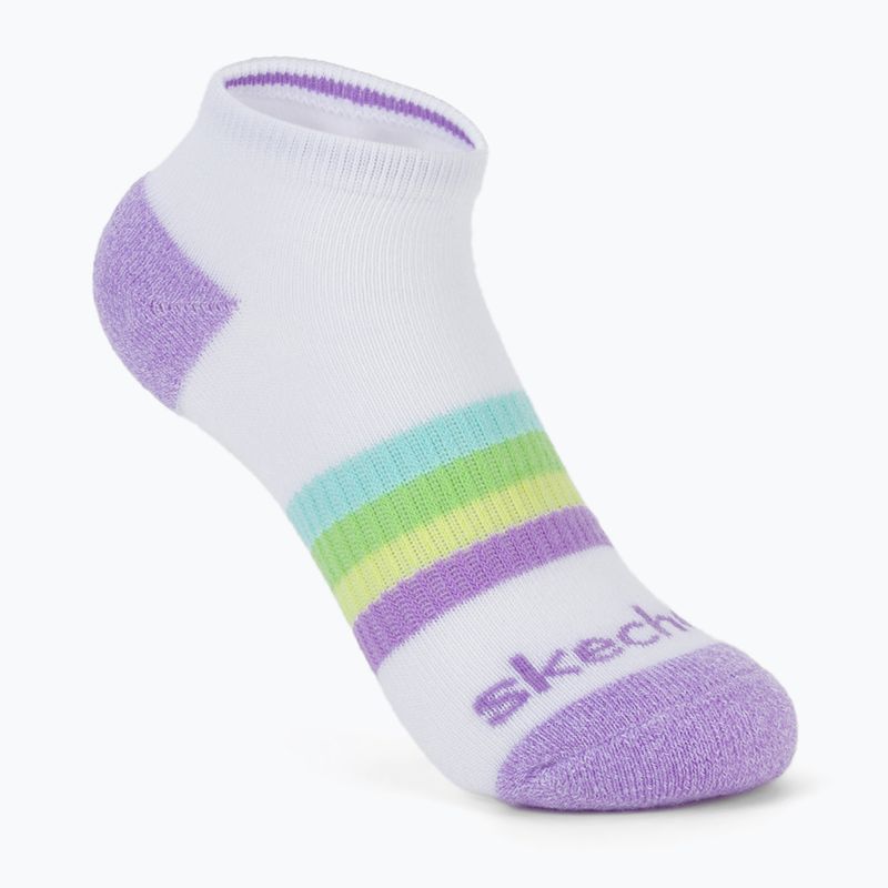 Vaikiškos kojinės SKECHERS Heel/Toe Terry Low Cut 6 poros white/light pink 4