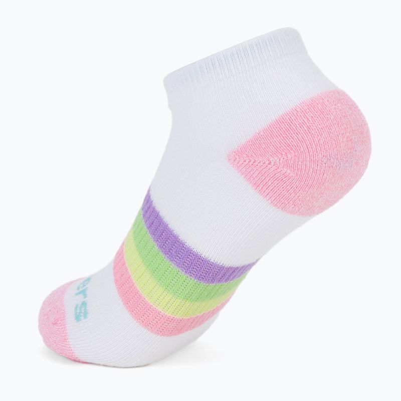 Vaikiškos kojinės SKECHERS Heel/Toe Terry Low Cut 6 poros white/light pink 8