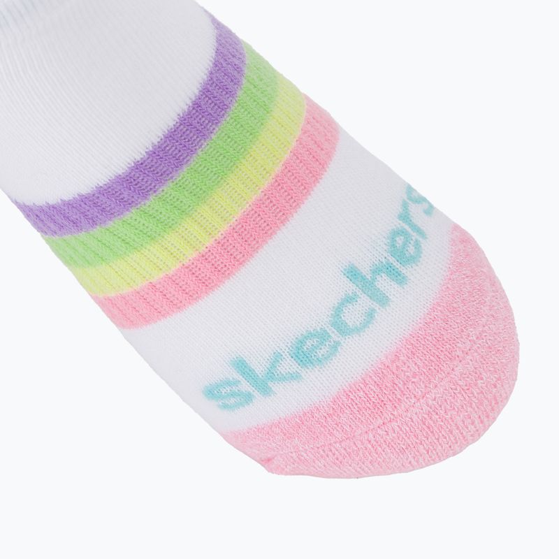 Vaikiškos kojinės SKECHERS Heel/Toe Terry Low Cut 6 poros white/light pink 9
