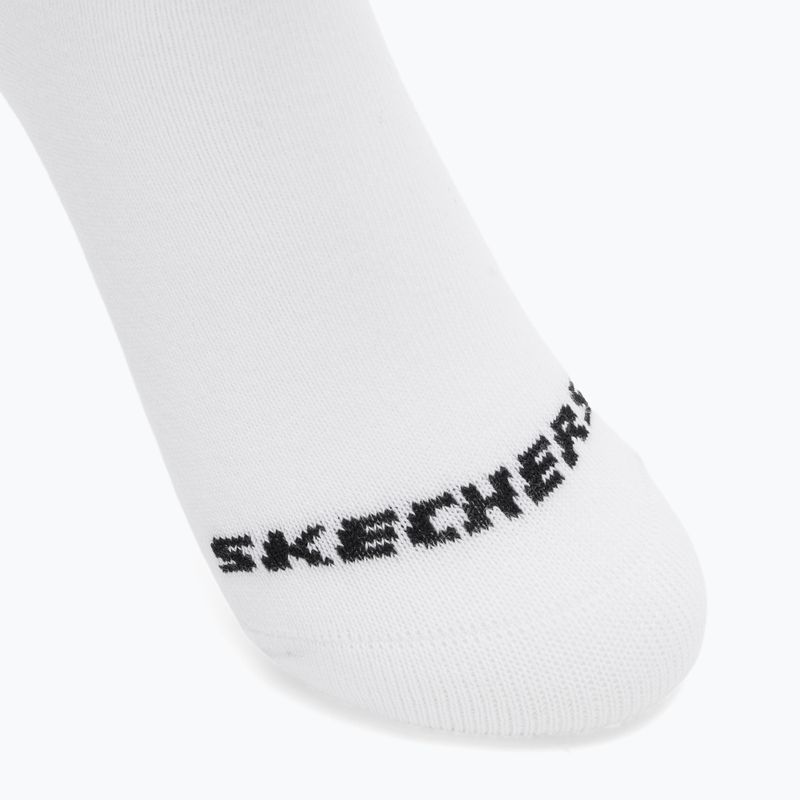 Vaikiškos kojinės SKECHERS Non Terry No Show 3 poros white/grey 6