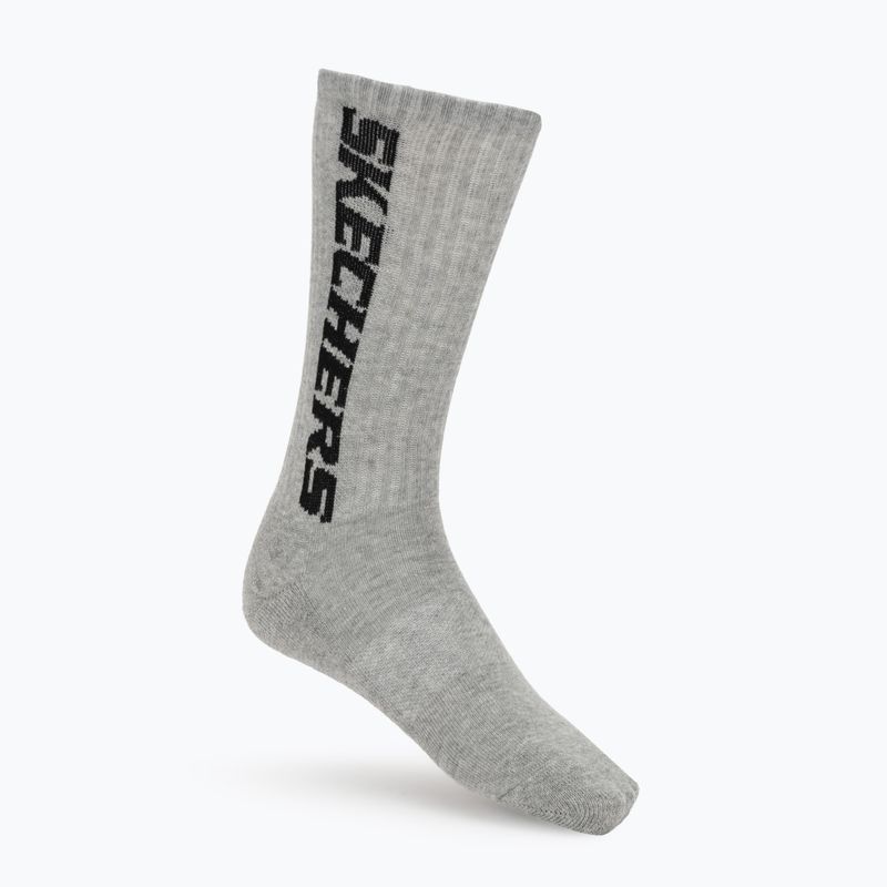 Kojinės SKECHERS Terry Crew 1/2 3 pack grey/black 6