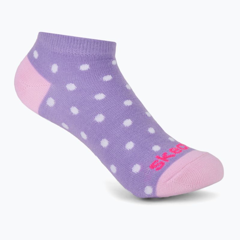 Vaikiškos kojinės SKECHERS Non Terry Low Cut 6 poros purple 3