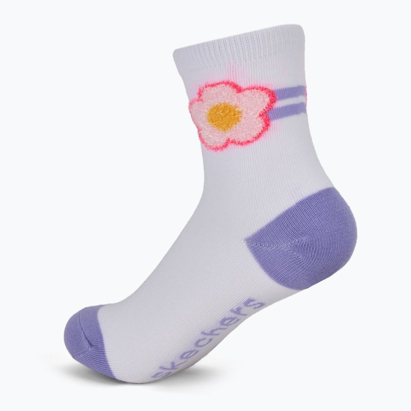 Vaikiškos kojinės SKECHERS Non Terry Crew 3 poros purple 6