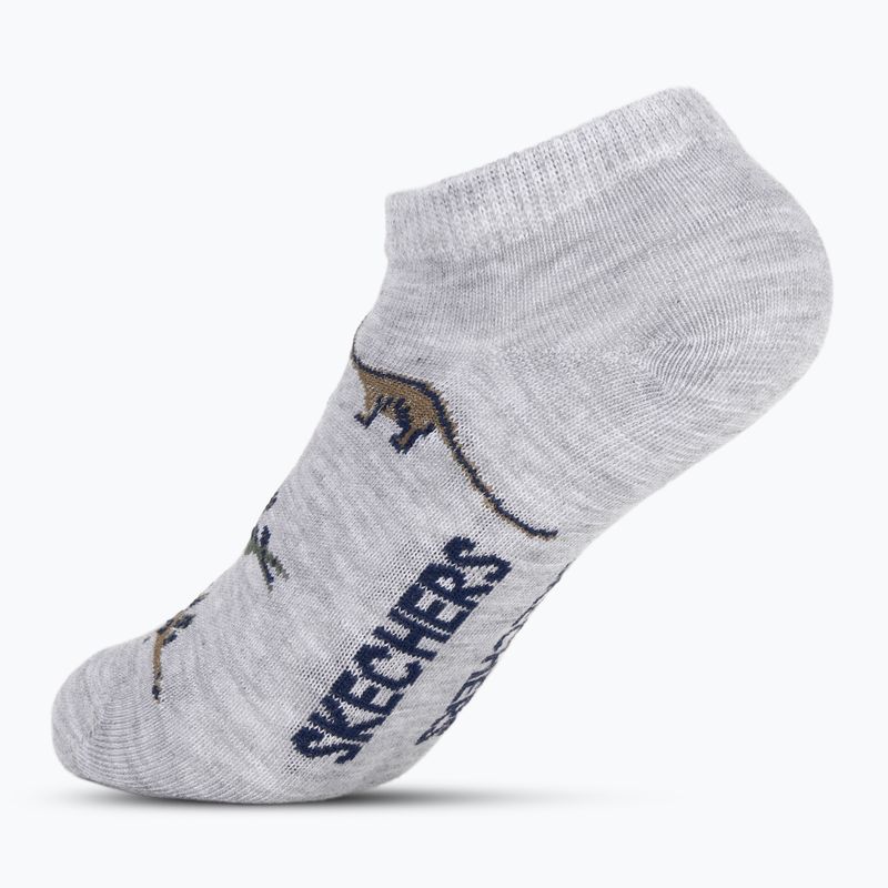 Vaikiškos kojinės SKECHERS 1/2 Terry Low Cut 6 porų olive 3