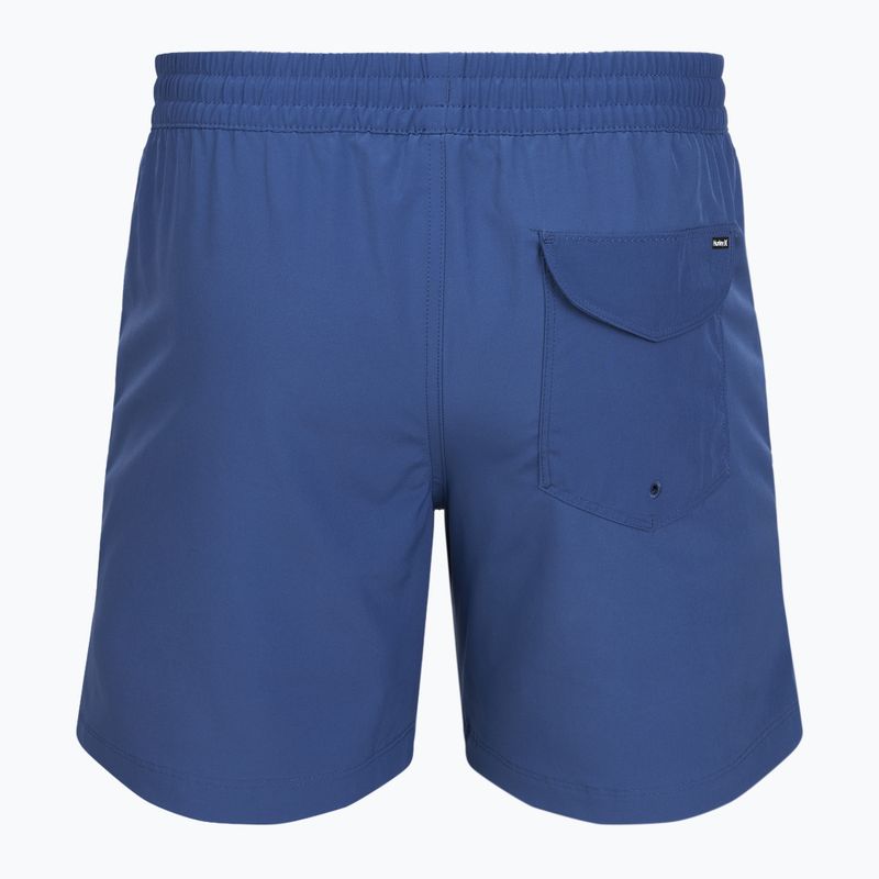 Vyriški maudymosi šortai Hurley Solid Volley Swim Short Blue/Brown 2