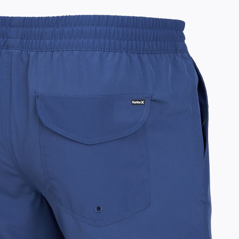 Vyriški maudymosi šortai Hurley Solid Volley Swim Short Blue/Brown 4