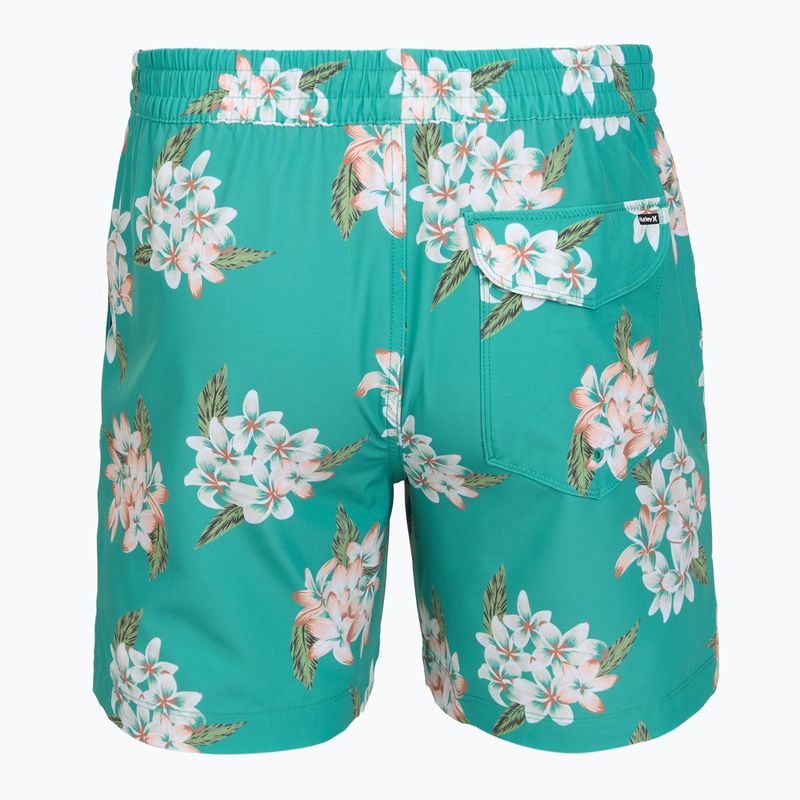 Vyriški maudymosi šortai Hurley Malaga Volley Swim Short Teal Tint 2
