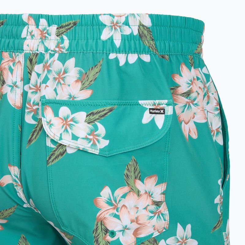 Vyriški maudymosi šortai Hurley Malaga Volley Swim Short Teal Tint 4