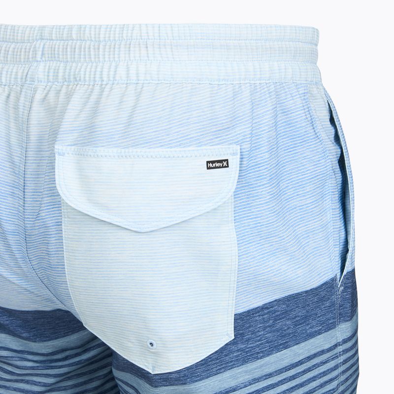 Vyriški maudymosi šortai Hurley Epic Ombre Volley Swim Short blue/white 4
