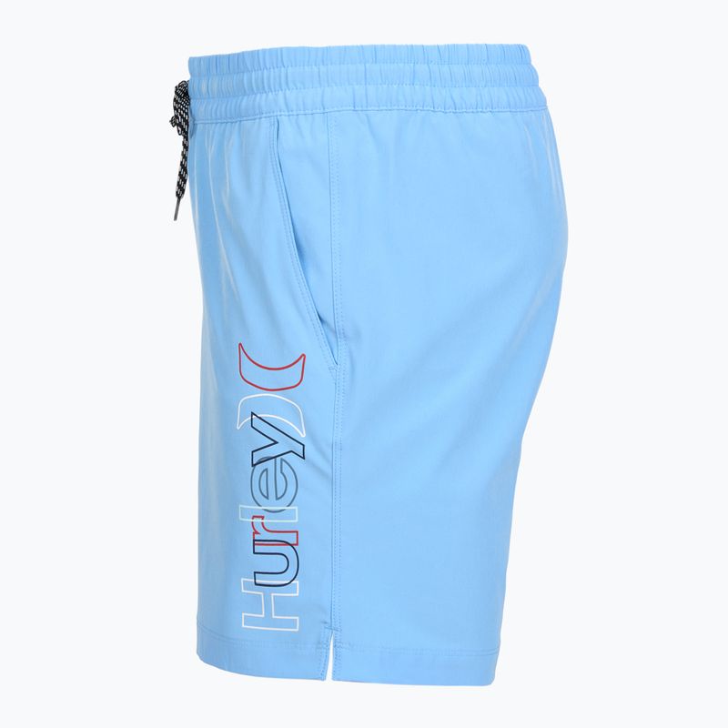 Vyriški maudymosi šortai Hurley Crossover Volley Swim Short Photo Blue 3