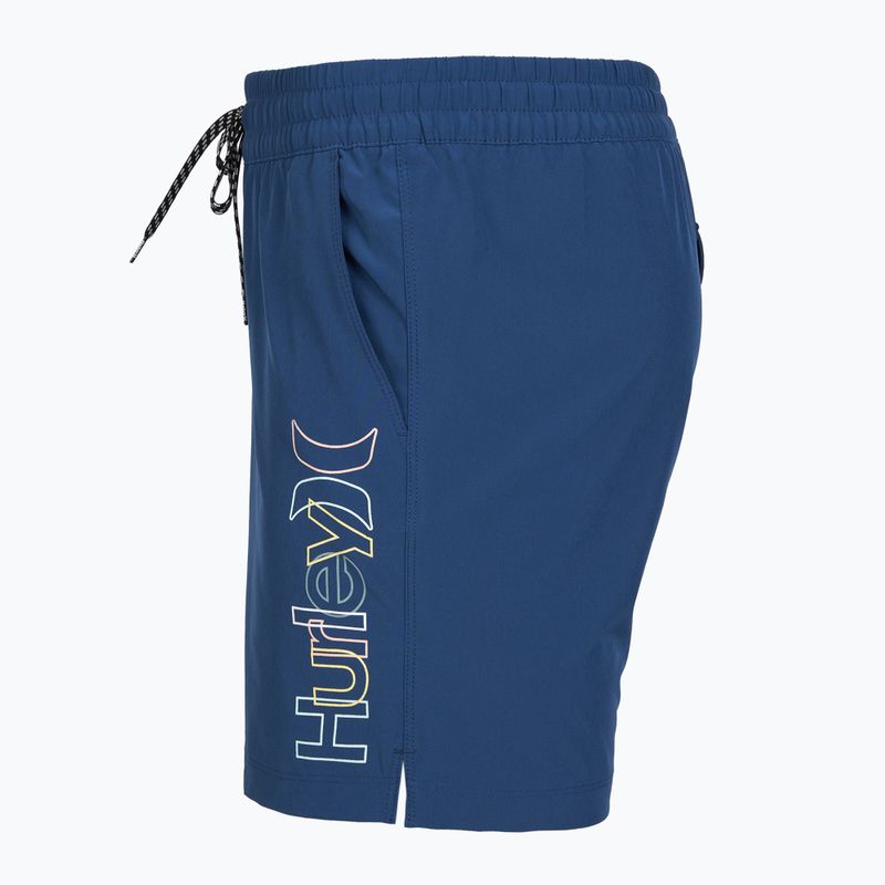 Vyriški maudymosi šortai Hurley Crossover Volley Swim Short blue/black 3
