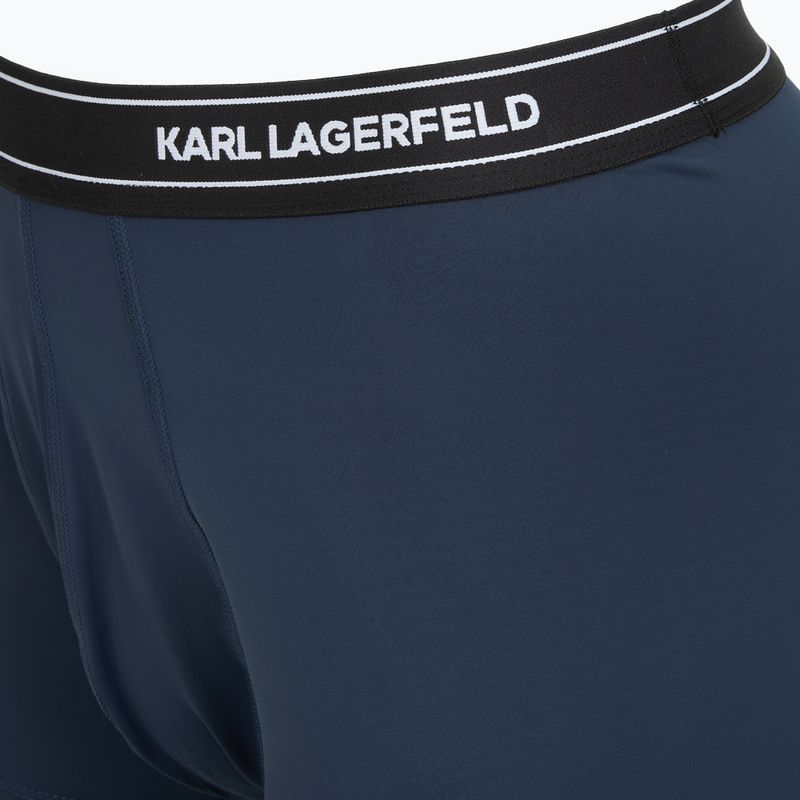 Vyriškos trumpikės KARL LAGERFELD Stripe Logo Micro Trunk 3 poros mood indigo 4