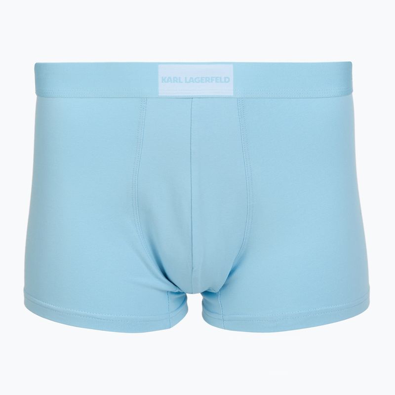 Vyriškos trumpikės KARL LAGERFELD Essential Logo Trunk 7 porų olive/clear sky/excalibur 2