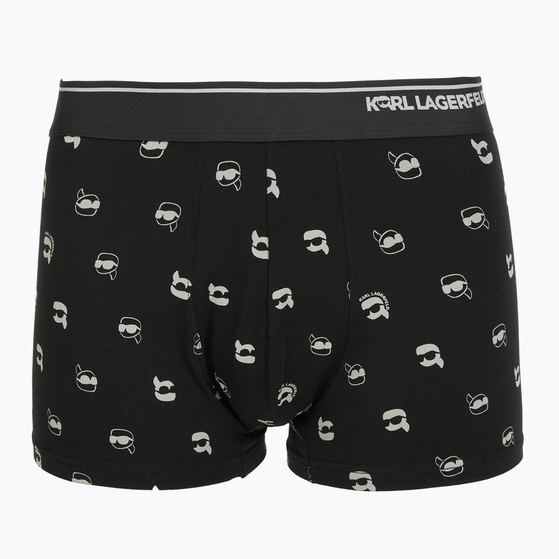 Vyriškos trumpikės KARL LAGERFELD Ikon Aop Trunk 3 poros karl dot/ash black 3