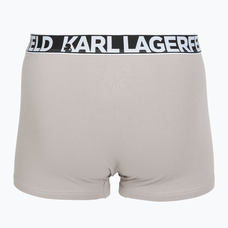 Vyriškos trumpikės KARL LAGERFELD Bold Elastic Trunk 3 poros windsor/black/ash 5
