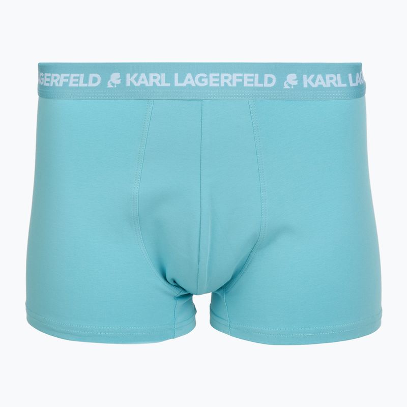 Vyriškos trumpikės KARL LAGERFELD Logo Trunk Multiband 3 poros dark sea/indigo/blue 2